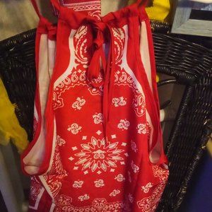 Bandana style halter top with headband